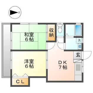コーポNC【2階】の間取り