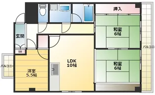 ユーキマンション【3階】の間取り