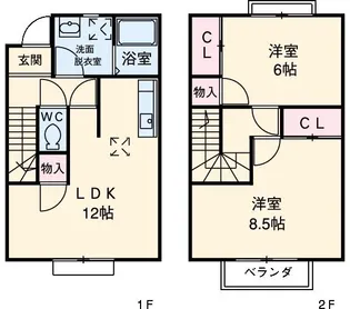 静岡県御前崎市御前崎【一戸建】の間取り