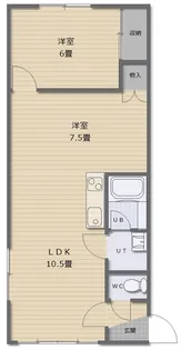 ハイホーム・マナミート【2階】の間取り