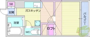 メゾン・ド・マロン【1階】の間取り