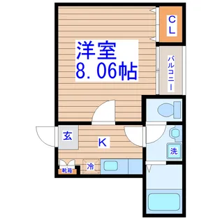 シャイン太子堂【2階】の間取り