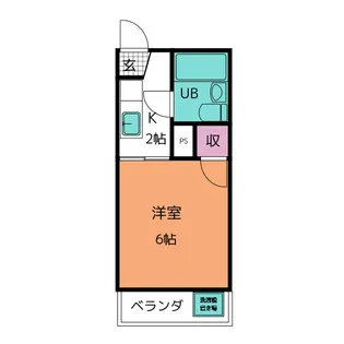 メゾンワタナベ【2階】の間取り