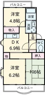 カサベルデ壱番館【1階】の間取り