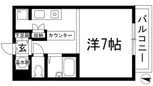 ペアコート仁川【3階】の間取り