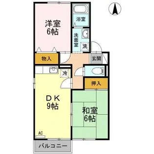 ハイツ ポプラ【2階】の間取り