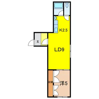 新都ハイツ(東)【3階】の間取り