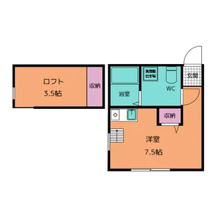 プリマシーサイド【2階】の間取り