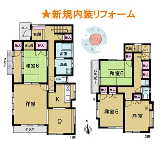 埼玉県川越市大字寺尾【一戸建】の間取り