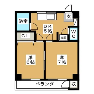 第六ショーケービル【4階】の間取り