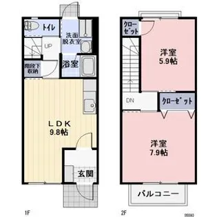 三重県伊勢市上地町【一戸建】の間取り