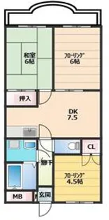 ミマスコート【1階】の間取り