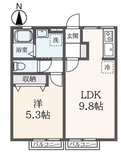 シティハイム ハイツ笹野台【2階】の間取り