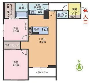 ラ カンタービレ【2階】の間取り
