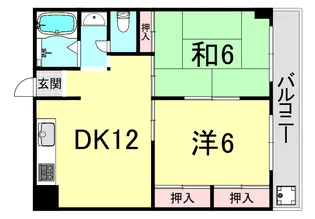窪田第2マンション【2階】の間取り