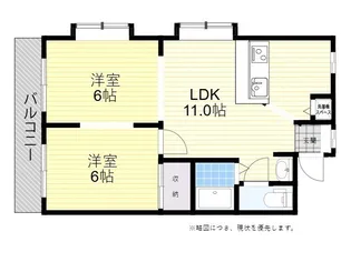 コーポ森田(迫)【1階】の間取り