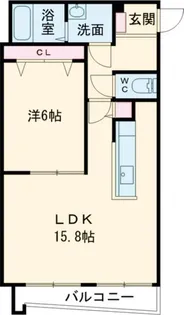 シティリバーフォレスト【3階】の間取り