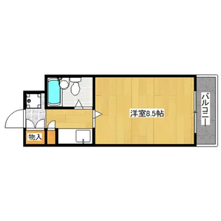 ジョイフル丹波橋【2階】の間取り