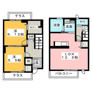 神奈川県平塚市長持【一戸建】の間取り