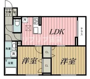 千葉県千葉市中央区新宿1【アパート】の間取り
