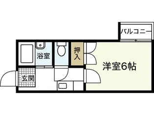 パディフィールド【2階】の間取り