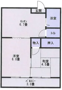 吉村マンション【2階】の間取り