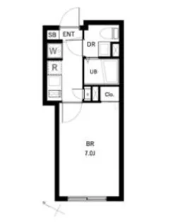 コンポジット品川戸越【1階】の間取り
