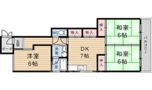 パレ・プリエ2【3階】の間取り