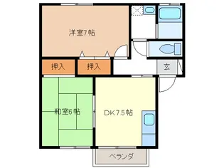 ウィステリア【1階】の間取り