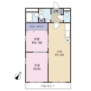 フラワーヒル稲毛【5階】の間取り