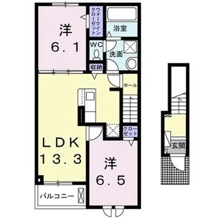 イル パラッツォ【2階】の間取り