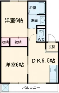サンハイムソワールII【2階】の間取り
