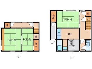 岐阜県高山市天性寺町【一戸建】の間取り