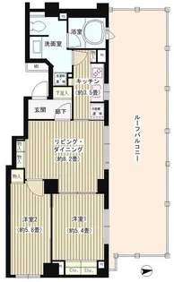 パークホームズ六本木乃木坂アーバンレジデンス【4階】の間取り