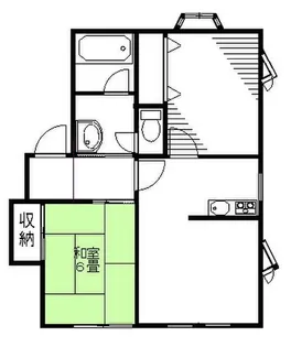 フォレスト国府【1階】の間取り