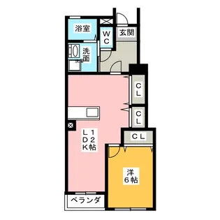 ラフレシールA【1階】の間取り