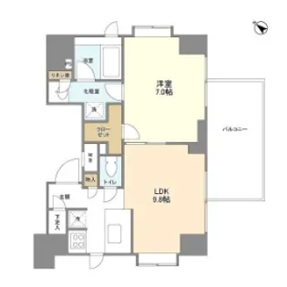 東京都中央区月島2【マンション】の間取り