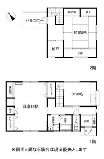 長野県岡谷市本町3【一戸建】の間取り