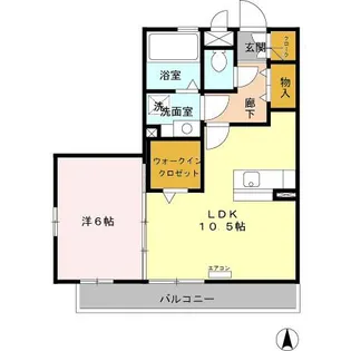 クレール・ビティス【2階】の間取り