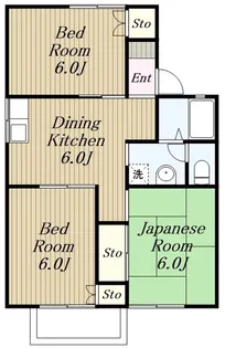 セジュール陽光台【1階】の間取り