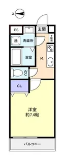 ウイングテラス前原【1階】の間取り