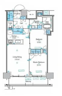 パークアクシス豊洲キャナル【17階】の間取り