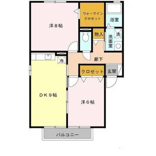 モア エクレール【1階】の間取り