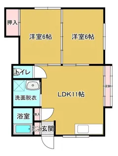 新潟県長岡市三ツ郷屋1【アパート】の間取り