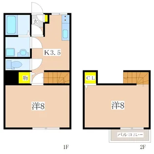 Sereo楠元A棟【1階】の間取り