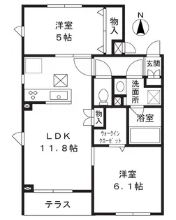GlowHomes溝の口【3階】の間取り
