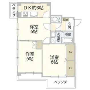 錦糸町グリーンハイツ【2階】の間取り