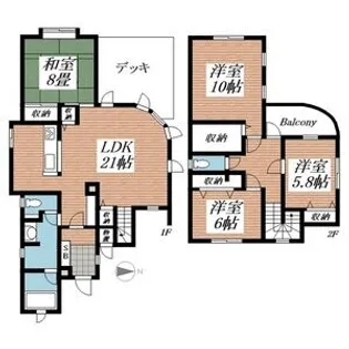 北海道札幌市北区北二十四条西16【一戸建】の間取り