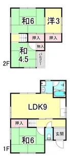 兵庫県明石市西明石西町1【一戸建】の間取り