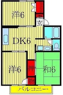 パールハイツ蒲田24【2階】の間取り